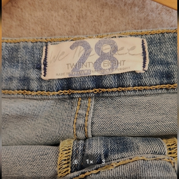 Free People Just Float On Flare Blue  Jeans - Picture 7 of 7